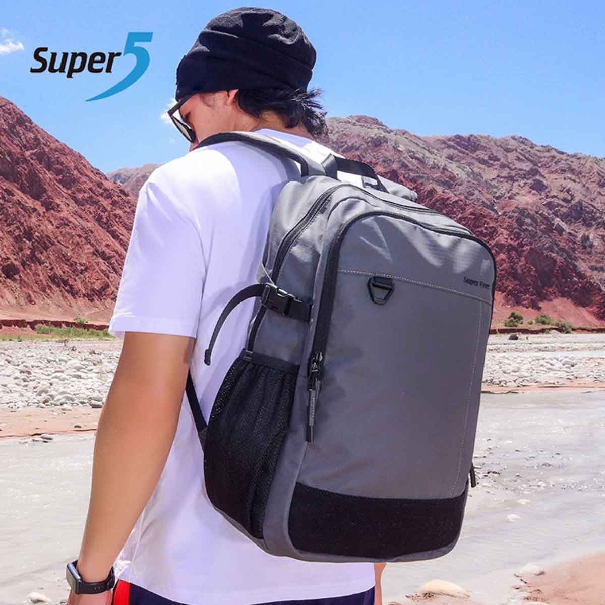 کوله پشتی سوپر فایو مدل Super5 FB00696 مناسب لپ تاپ 15.6 اینچی